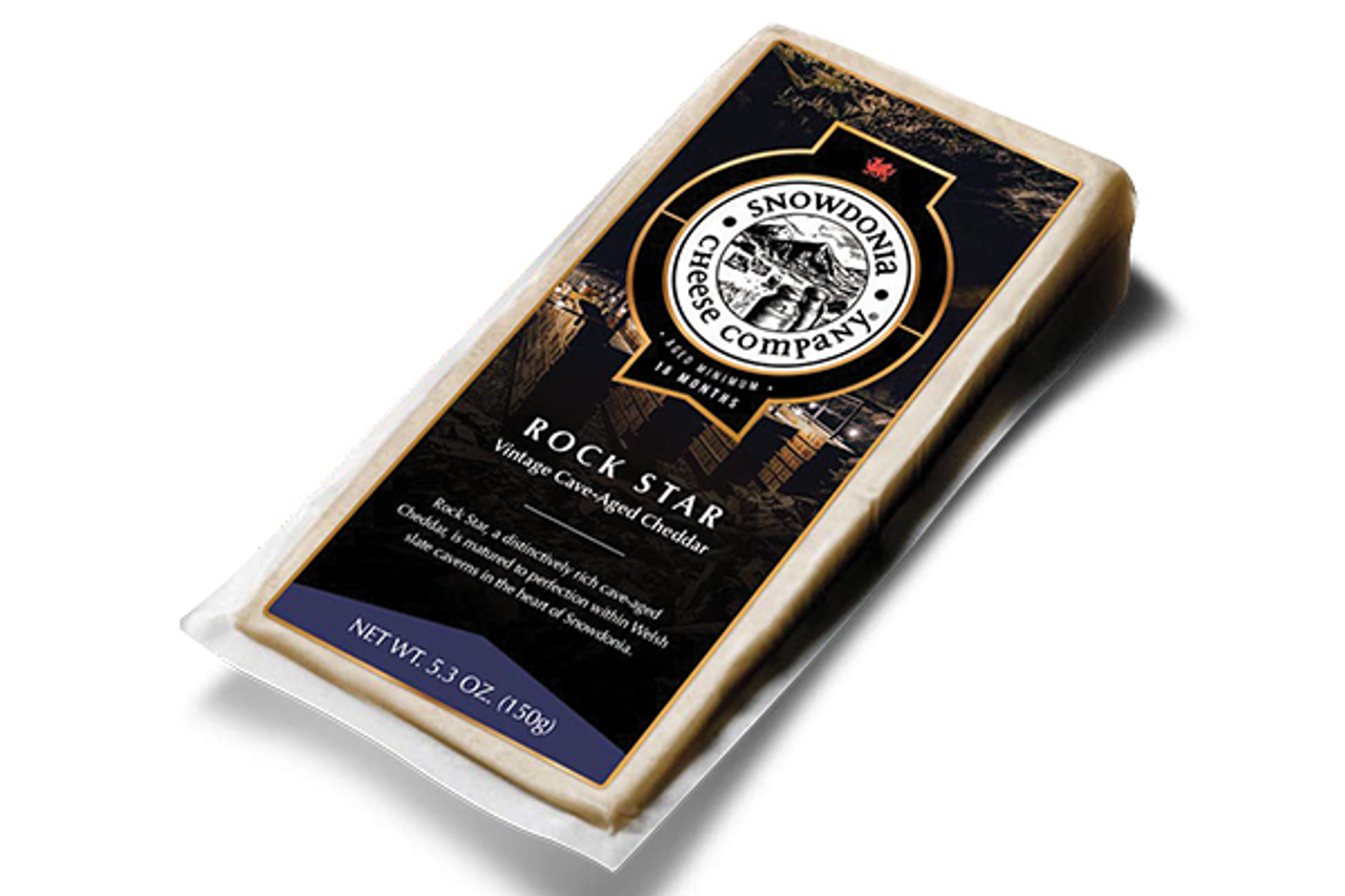 Wholesale Snowdonia Rockstar Cave Aged Cheddar Cheese 5.3 oz-8ct Case Bulk