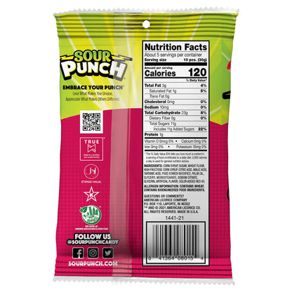 Wholesale Sour Punch Bites® Sour Strawberry 5oz Candy- Bulk