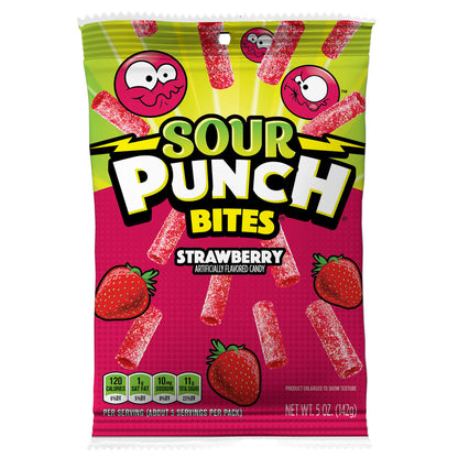 Wholesale Sour Punch Bites® Sour Strawberry 5oz Candy- Bulk