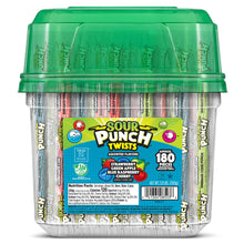 Wholesale Sour Punch 6 Individually Wrapped Assorted Candy Twists 3.90 lb Jar- Bulk