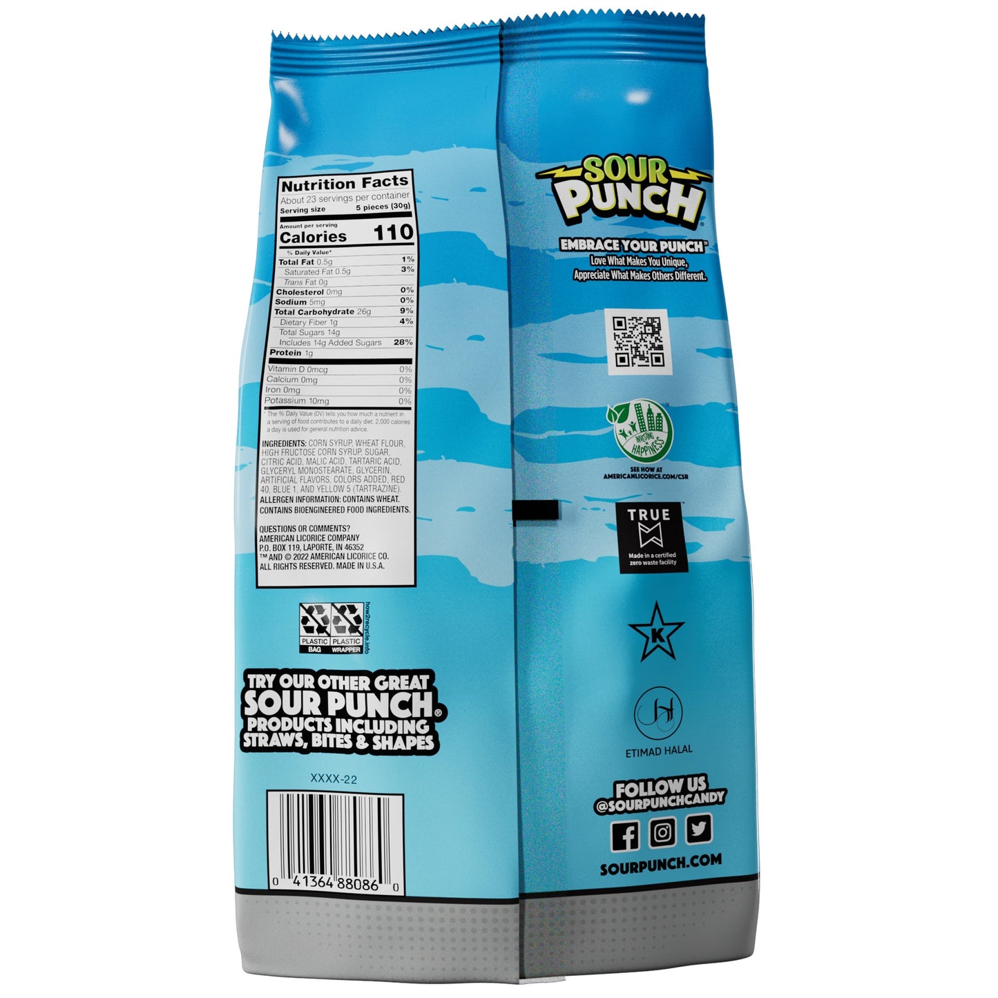 Wholesale Sour Punch SOUR PUNCH® Individually Wrapped Twists Assorted Flavors 24.5oz Bags- Bulk