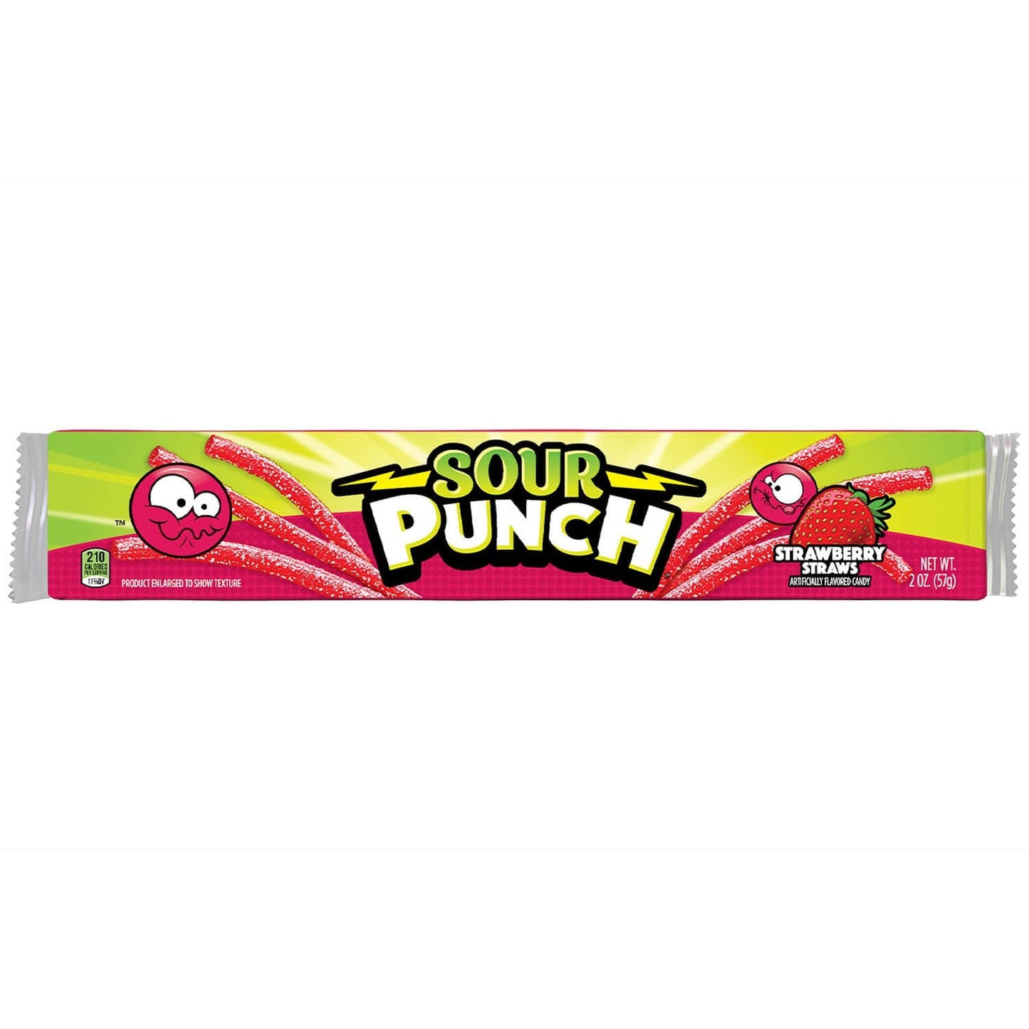 Wholesale Sour Punch Strawberry Straws 24 Pack 2oz Bags- Bulk