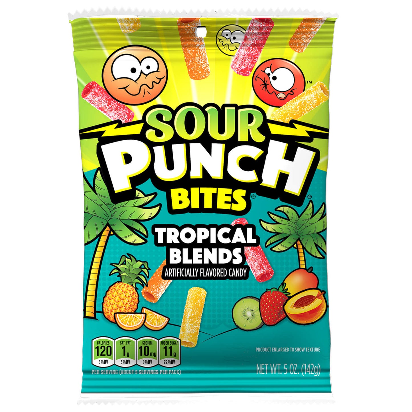 Wholesale Sour Punch Bites® Tropical Blends Hanging 5oz Bag- Bulk