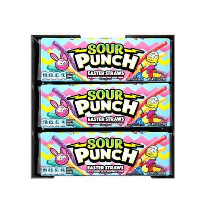 Wholesale Sour Punch Easter Straws 3.2oz Trays- Bulk