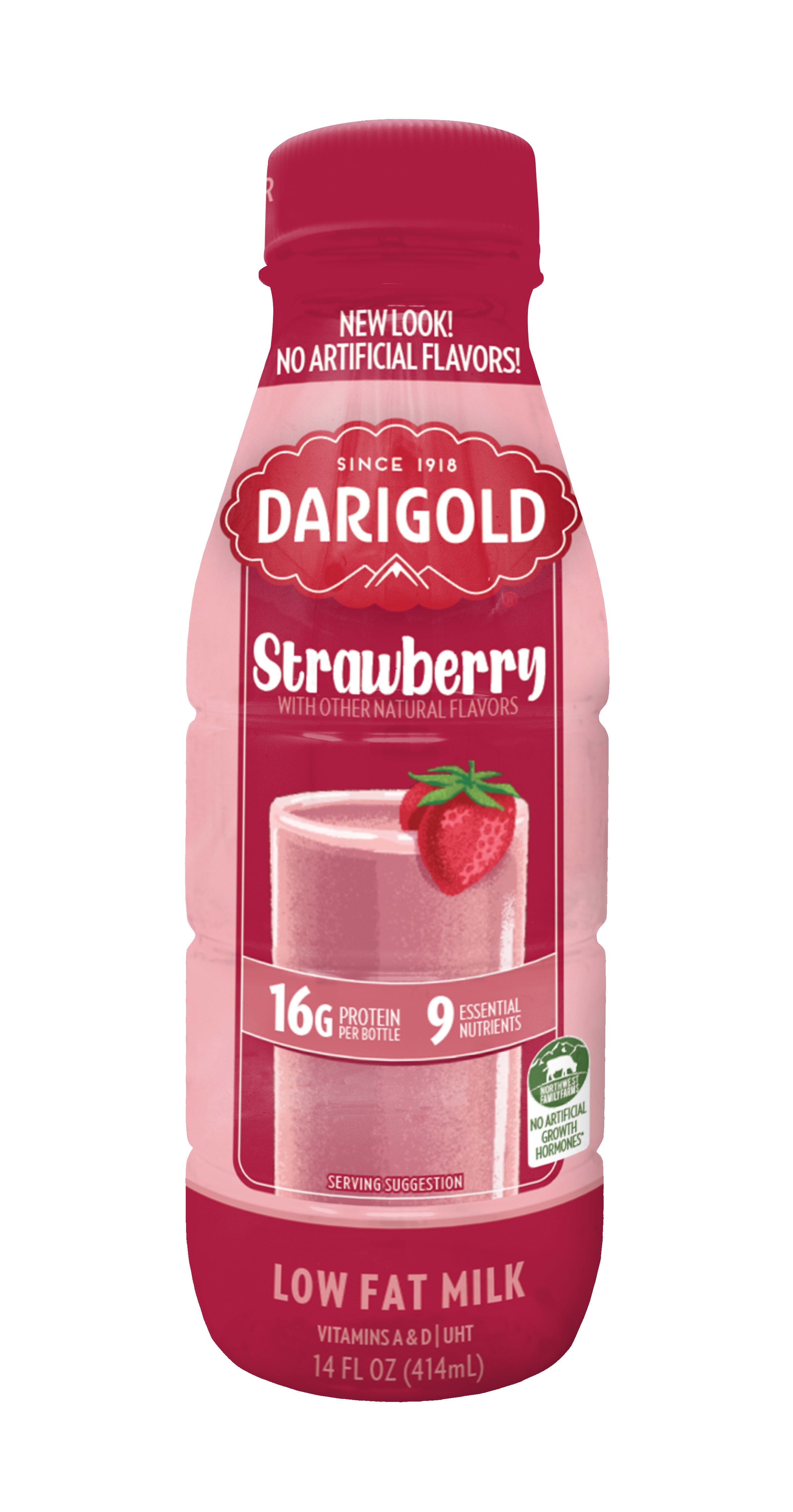 Darigold 12/14 Oz Strawberry 1%