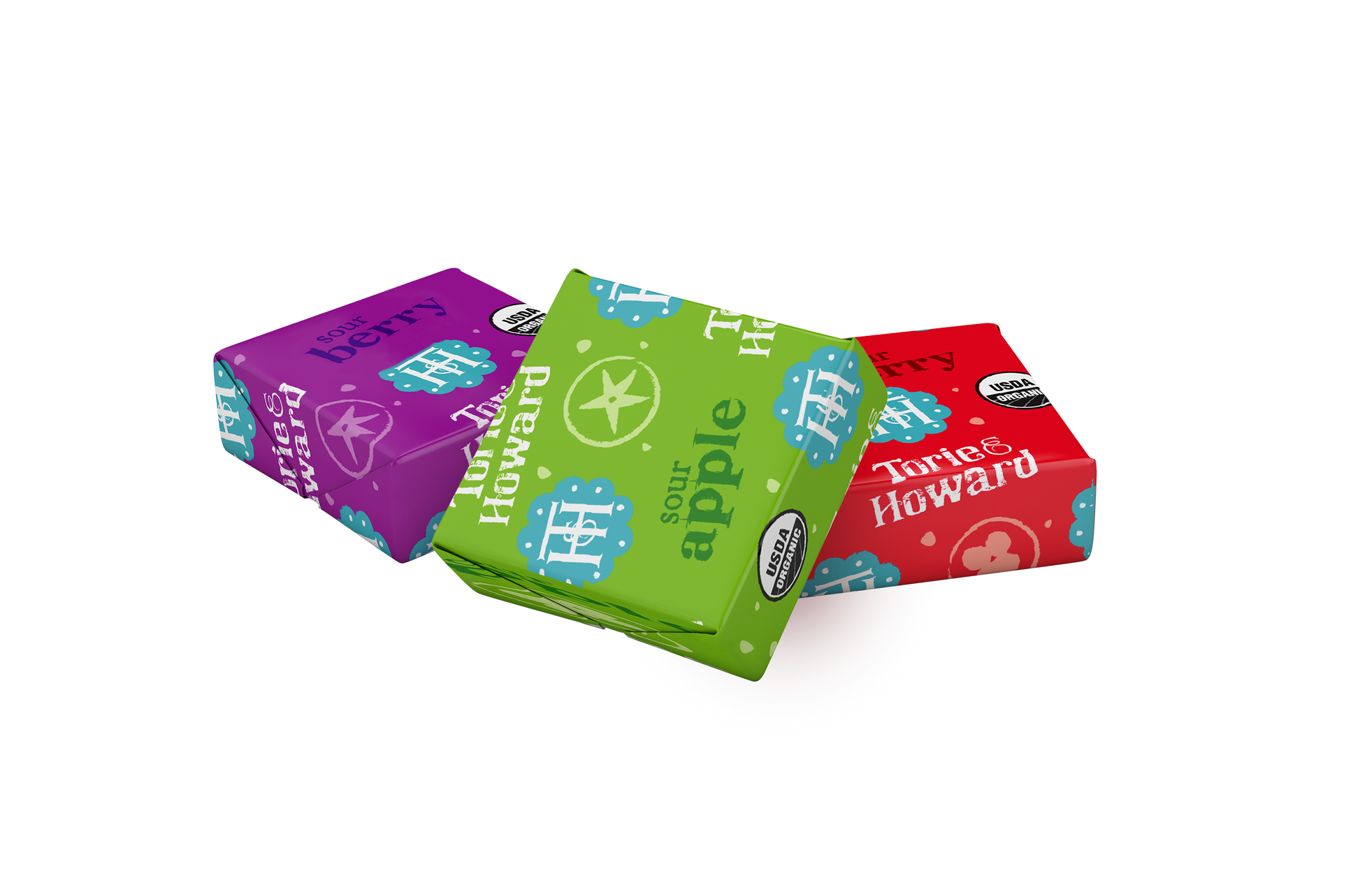 Wholesale Torie & Howard Assorted Sour Flavors Organic Chewie Fruities® Candy- Bulk