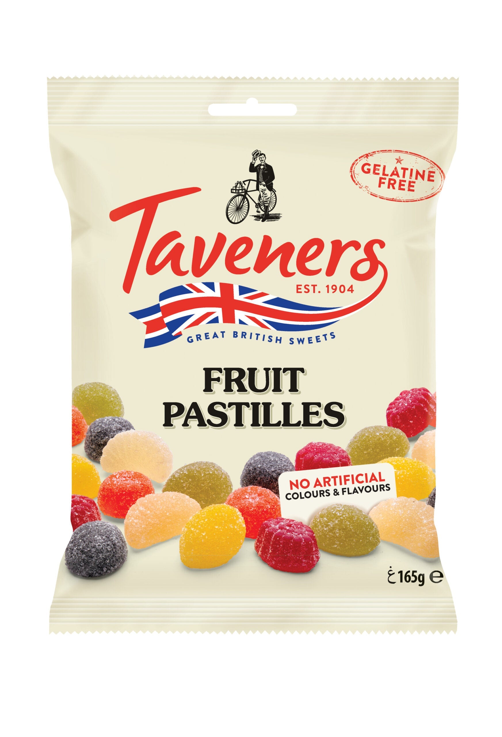 Wholesale Taveners Fruit Pastilles, Bag 5.82oz (165g)- Bulk