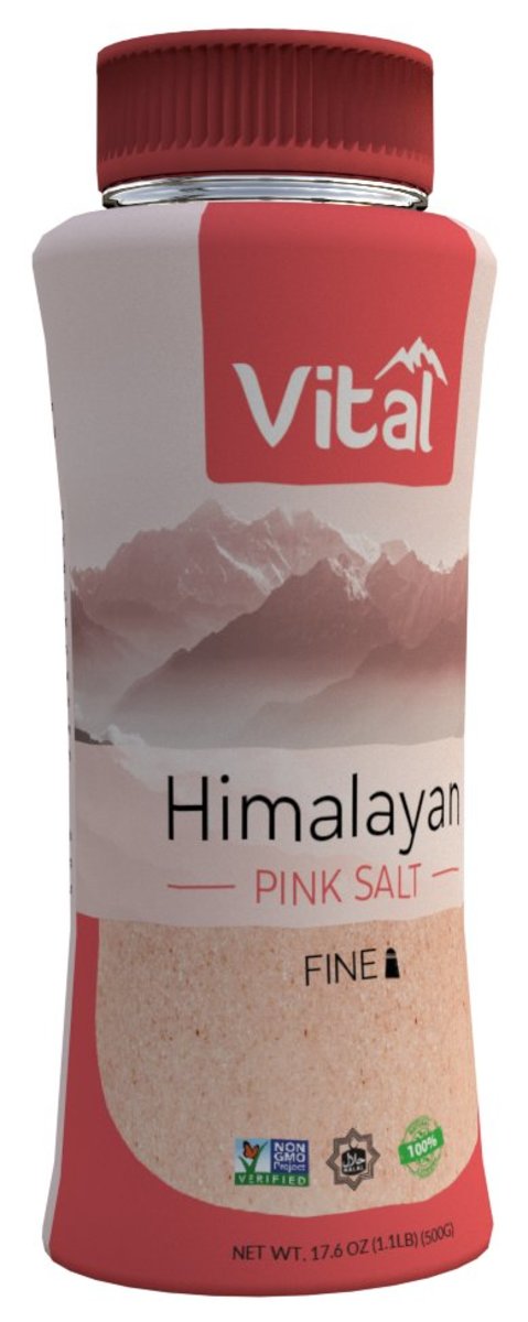 Wholesale Vital Pink Salt Fine 500g-20 Ct Case Bulk