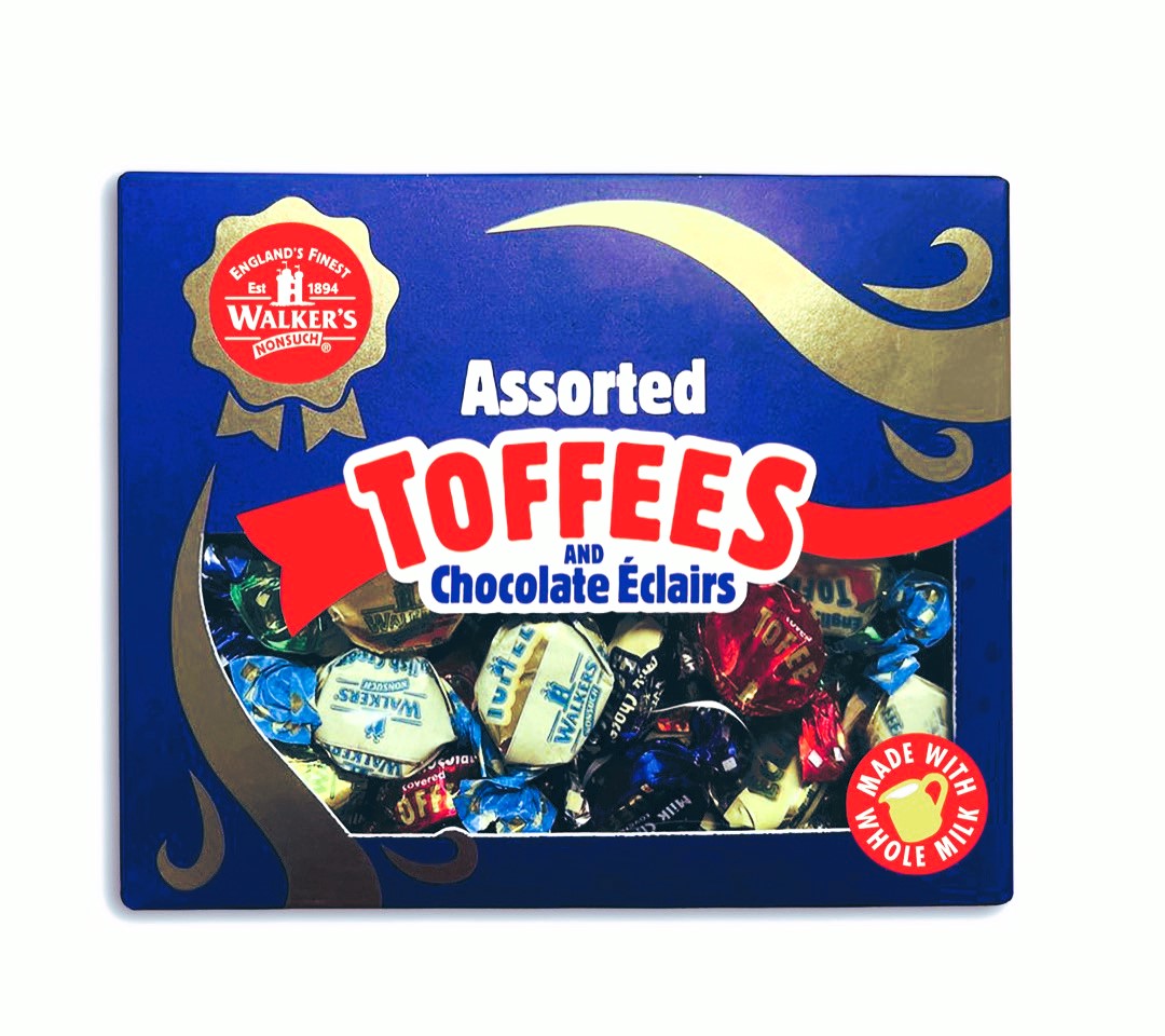 Walker's Nonsuch Assorted Toffees & Choc Eclairs, Gift Box  12.35oz (350g)