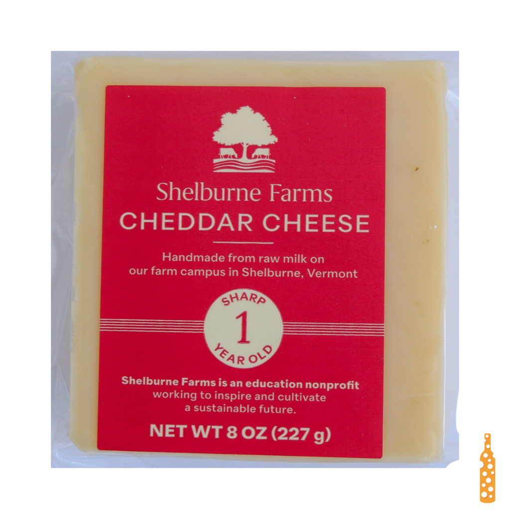 Shelburne Farms 1 Year Sharp Cheddar Cheese 8oz 12ct
