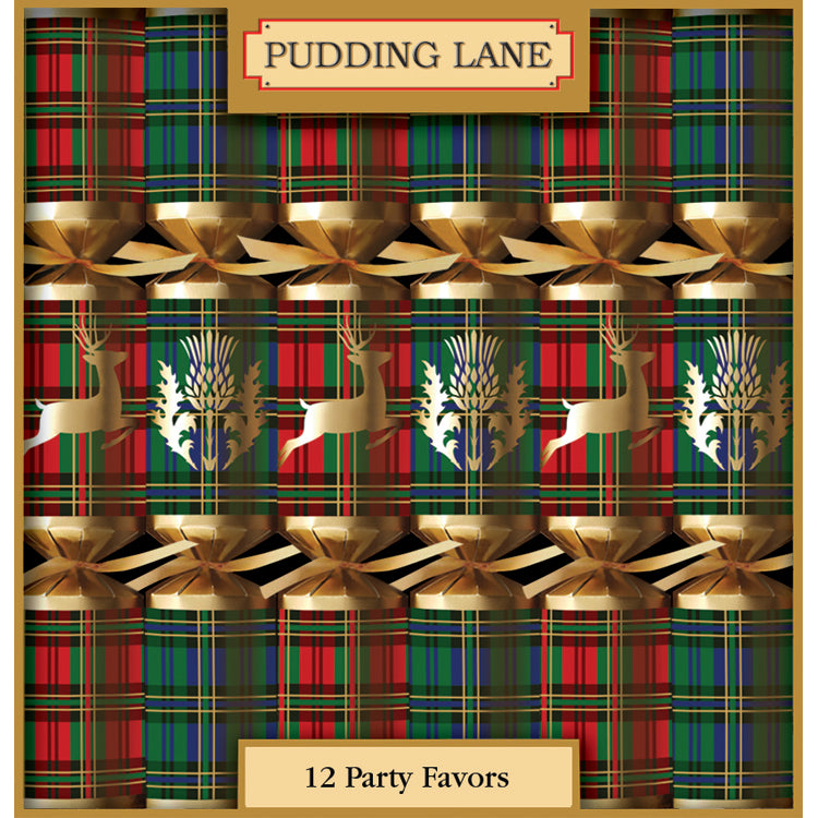 Wholesale Pudding Lane Green & Red Tartan, Cracker 12 x 12.5- Bulk