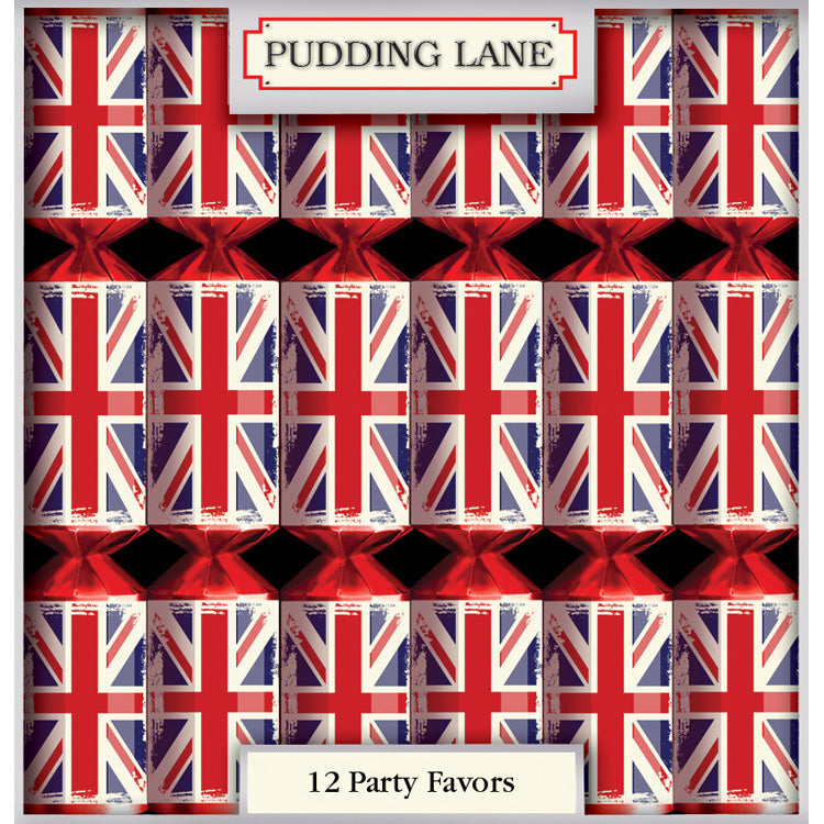 Wholesale Pudding Lane Retro Union Jack, Cracker 12 x 12.5”- Bulk