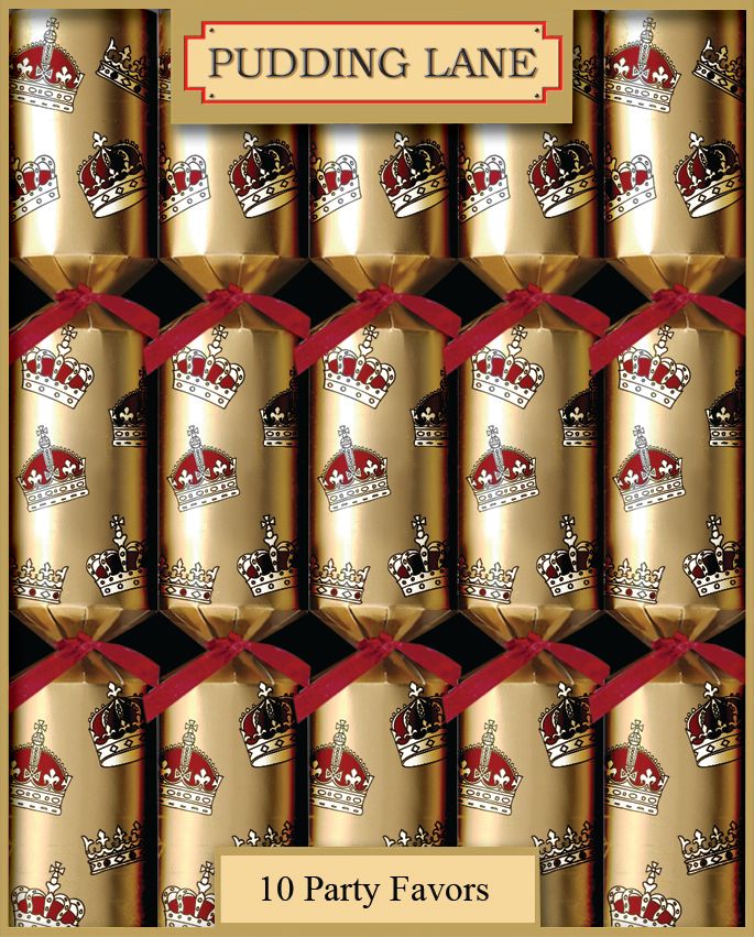 Wholesale Pudding Lane Gold Crowns, Cracker 10 x 12.5- Bulk