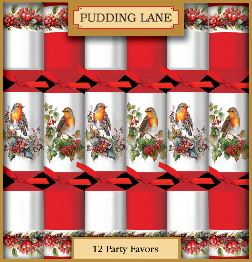 Wholesale Pudding Lane Robin & Berries, Cracker 12 x 12.5- Bulk