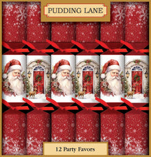Wholesale Pudding Lane Santa & Doorways, Cracker 12 x 12.5- Bulk