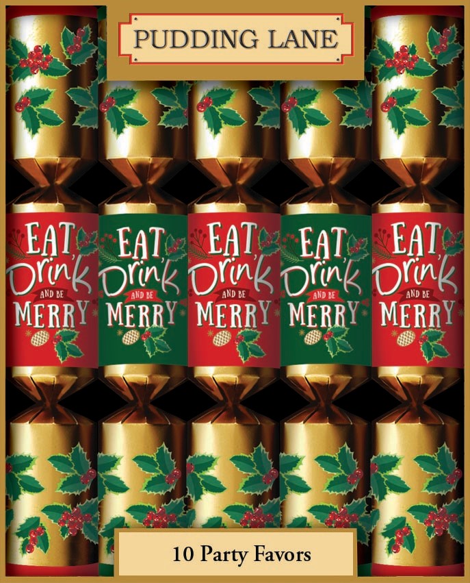 Wholesale Pudding Lane Eat, Drink & Be Merry, Cracker 10 x 11- Bulk