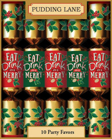 Wholesale Pudding Lane Eat, Drink & Be Merry, Cracker 10 x 11- Bulk