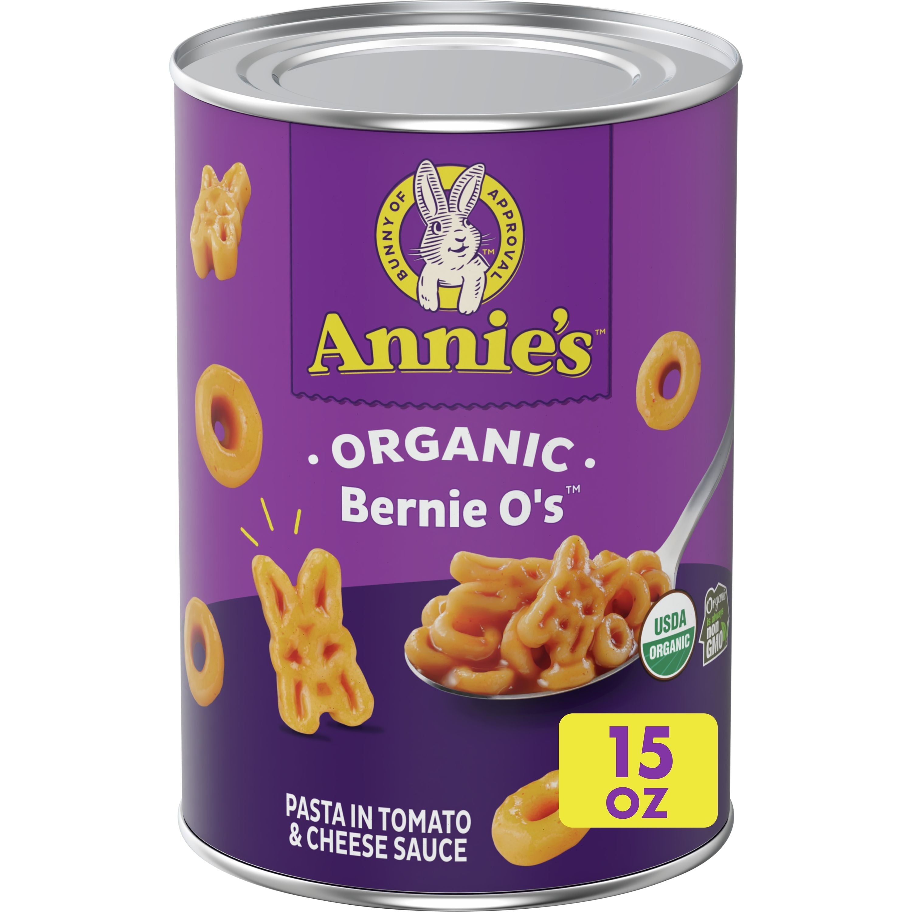 Annie's Homegrown Bernie O's With Tomato & Cheese Sauce 15 Oz Can