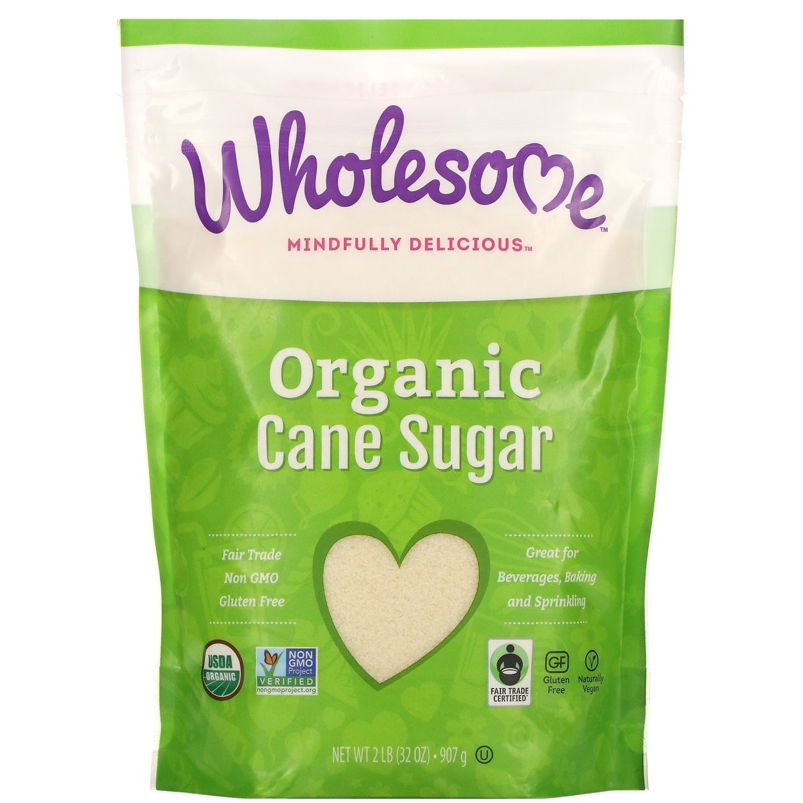 Wholesome Sweeteners Organic Cane Sugar 32 Oz Pouch
