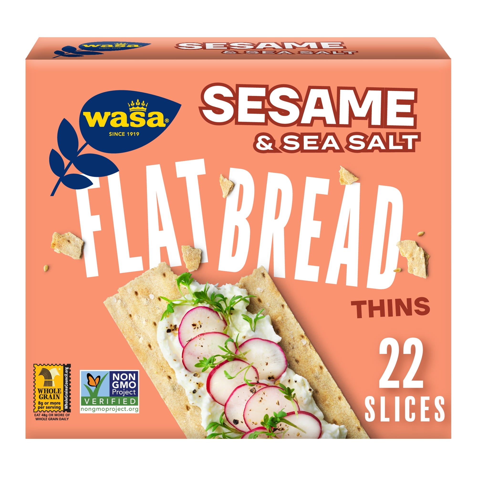 Wasa Sesame Sea Salt Flatbread Thins 6.7 Oz