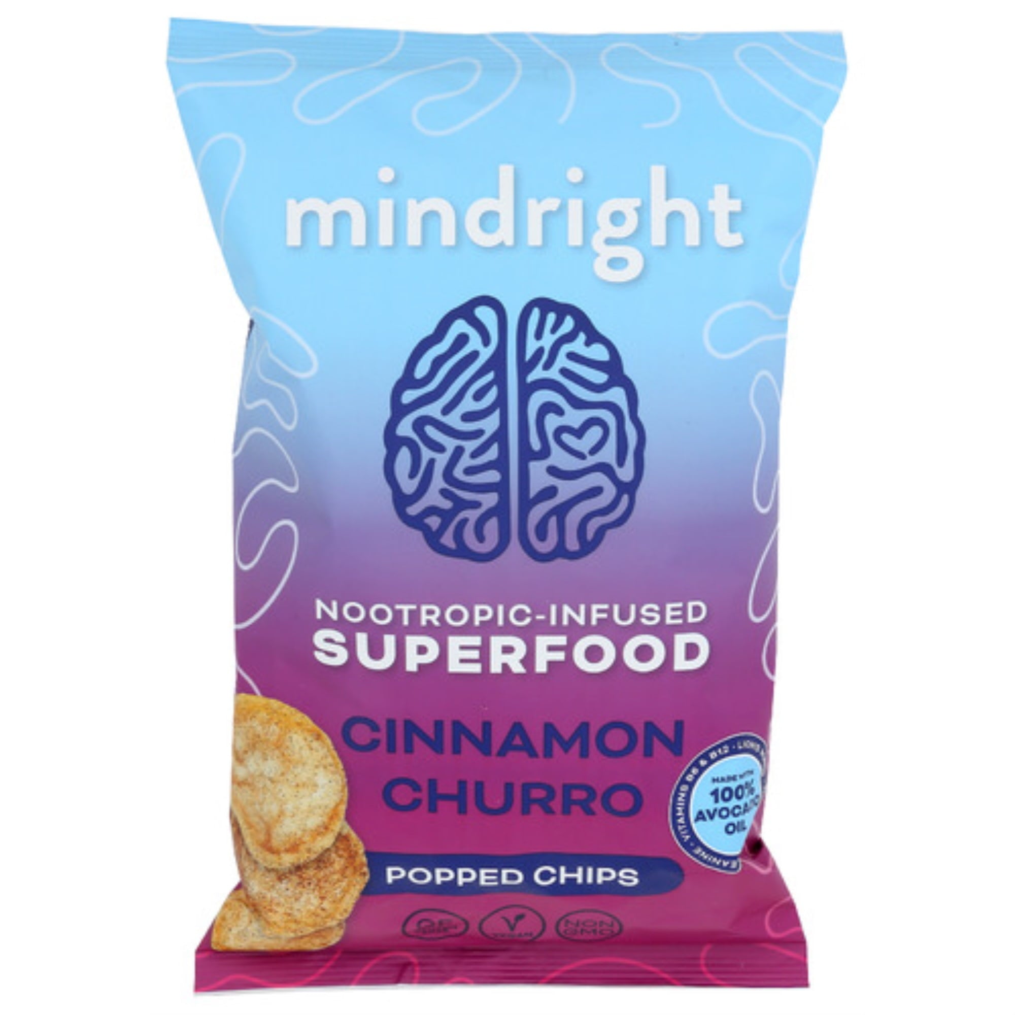 Mindright Cinnamon Churro Popped Chips 4 oz