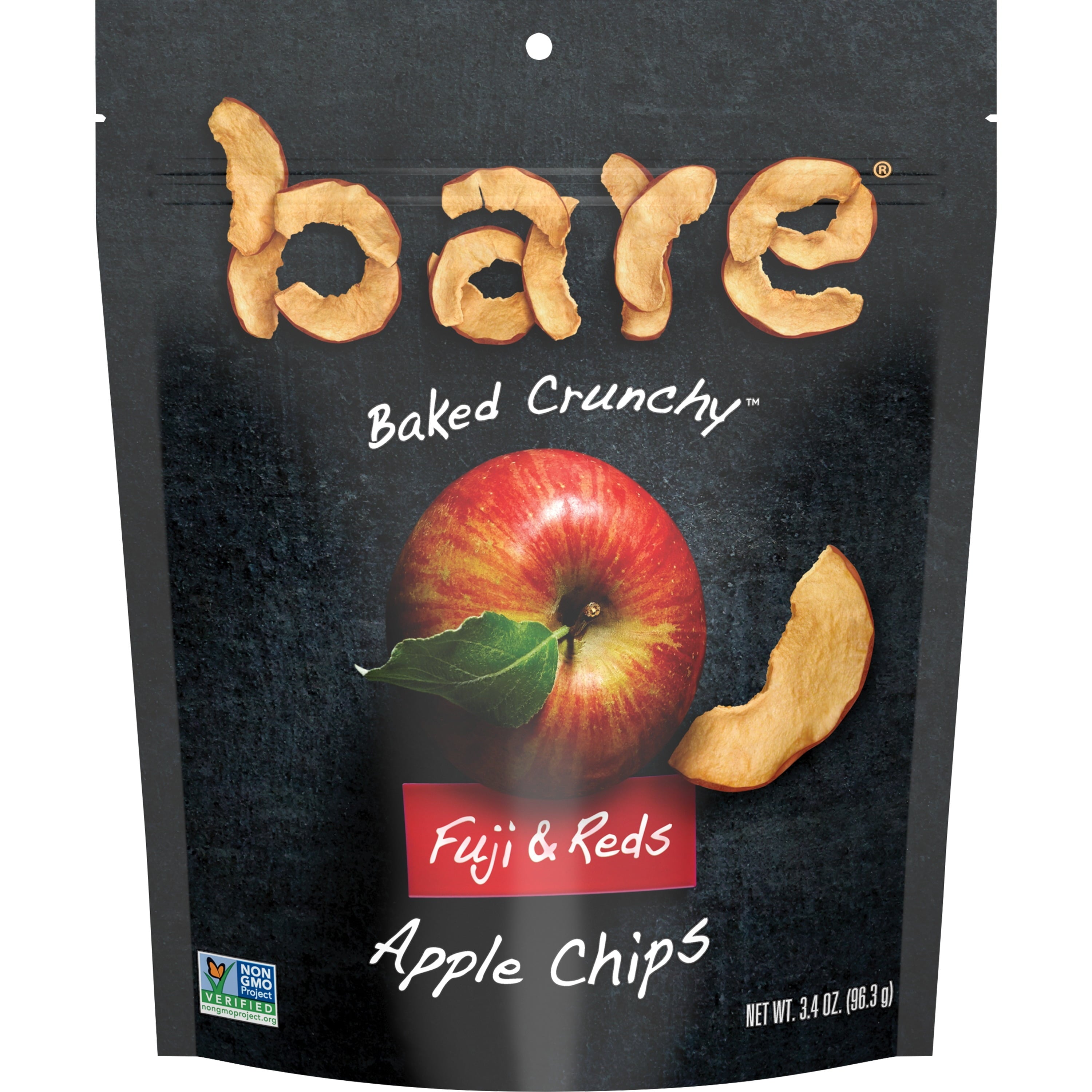 Wholesale Bare Fruit Fuji Apple Chips 3.4 oz Bag-12ct box Bulk