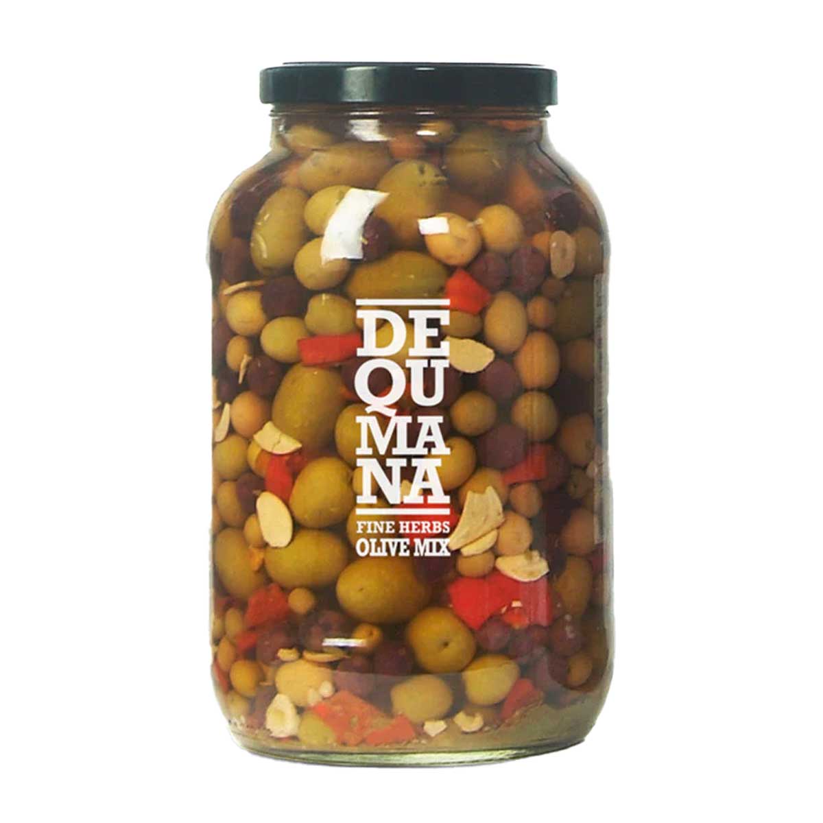 Wholesale Dequmana Mixed Olives with Herbs 7 oz-8ct Case Bulk