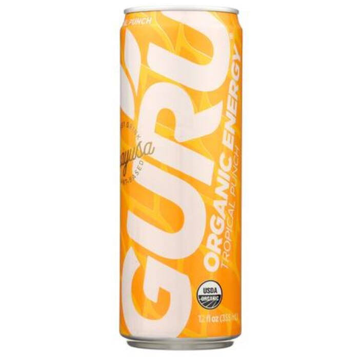 Guru Energy Drink Tropical Punch with Guayusa 12 Fl Oz Can
