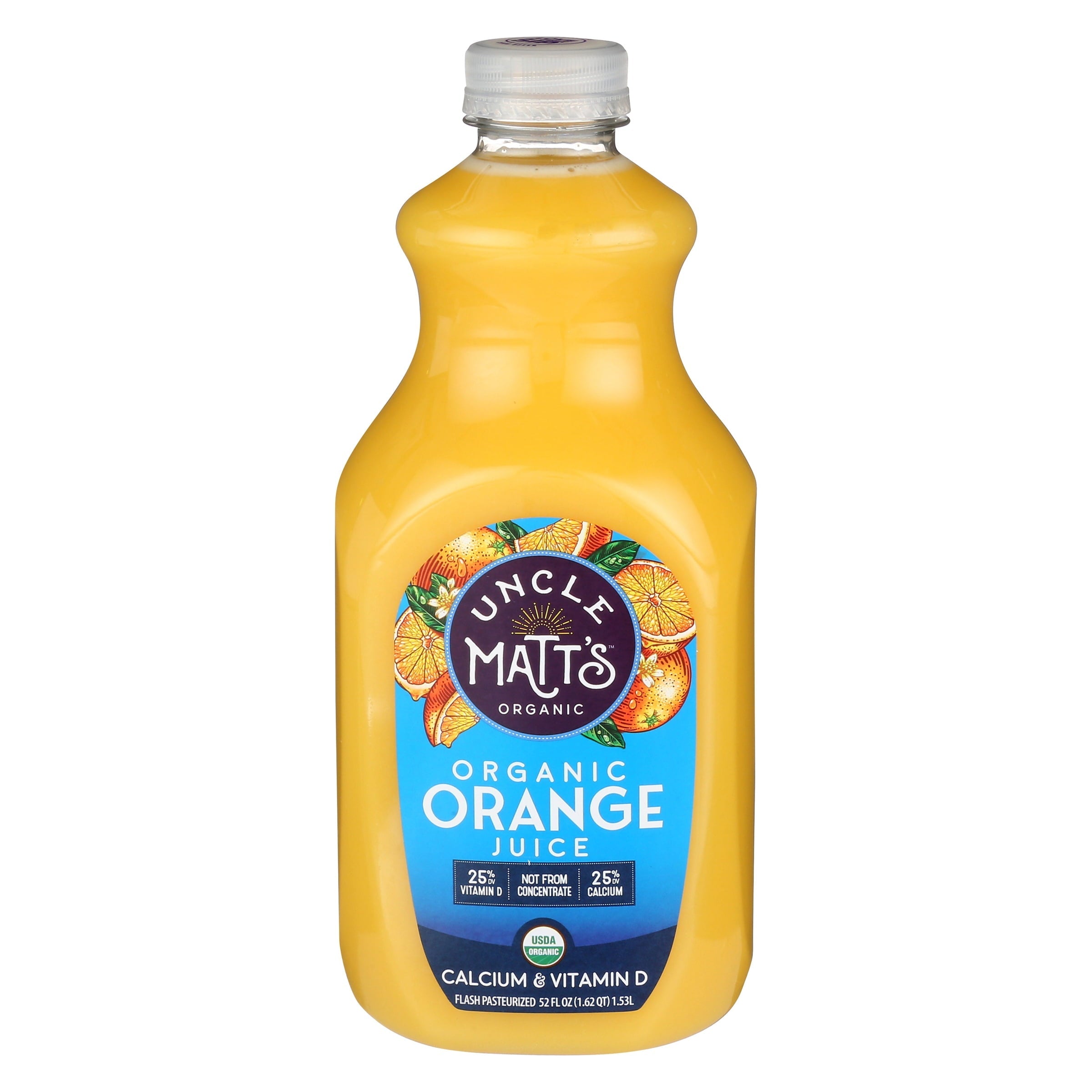 Uncle Mat Juice Organic Orange Juice  Pulp Free 52 Oz