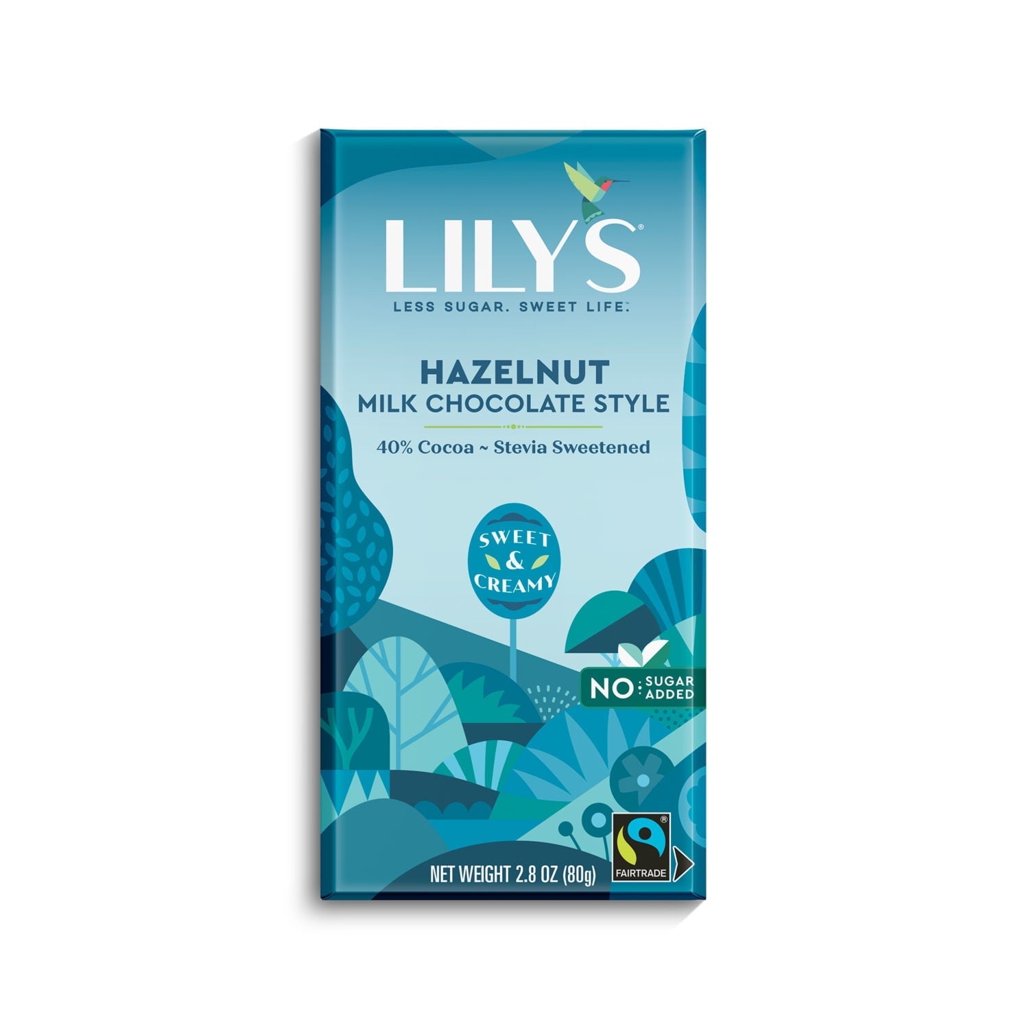 Lilys Hazelnut Milk Chocolate Style Bar 2.8 Oz