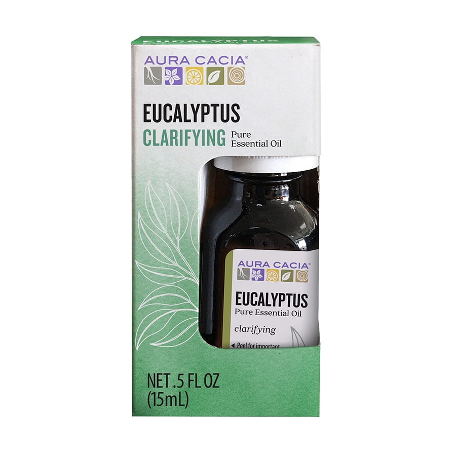 Aura Cacia Essential Oil Eucalyptus 0.5 oz Bottle