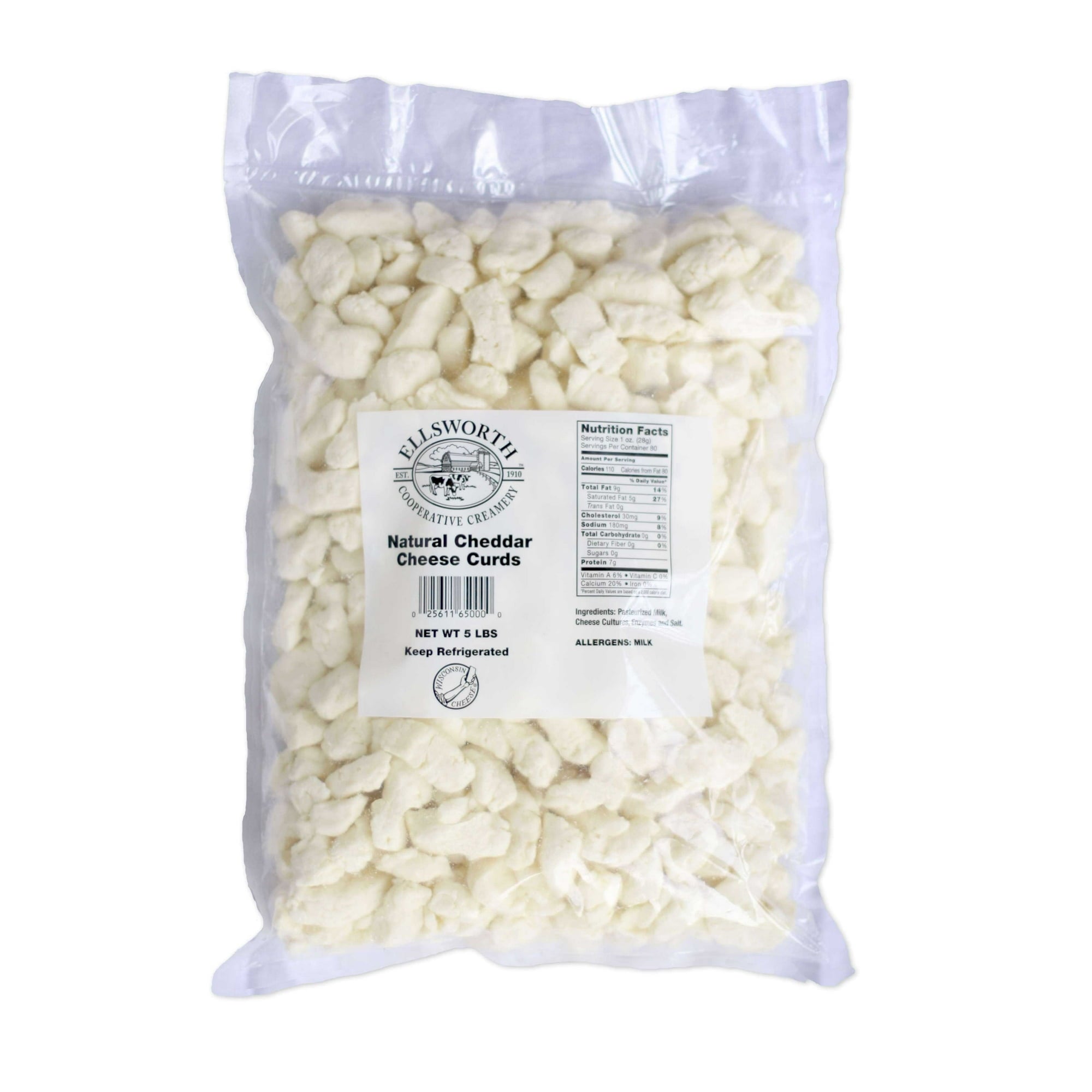 Natural White Curd - bulk Cheese 5 lb