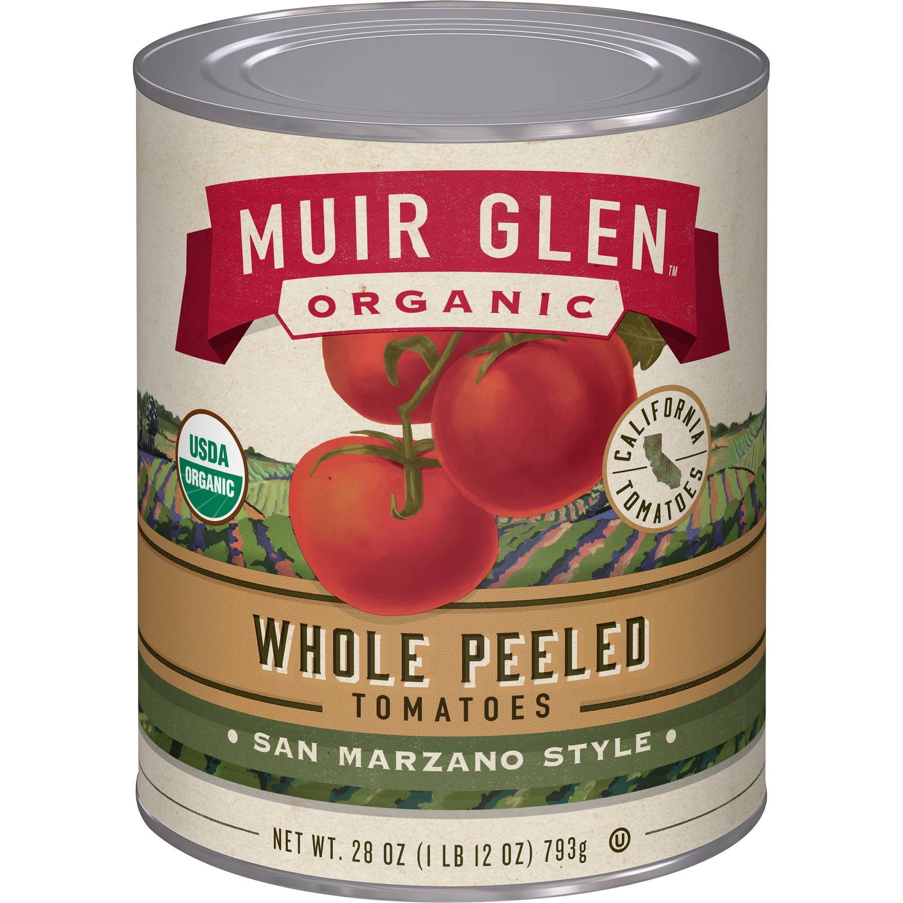 Muir Glen Organic Whole Peeled Plum Tomato 28 Oz