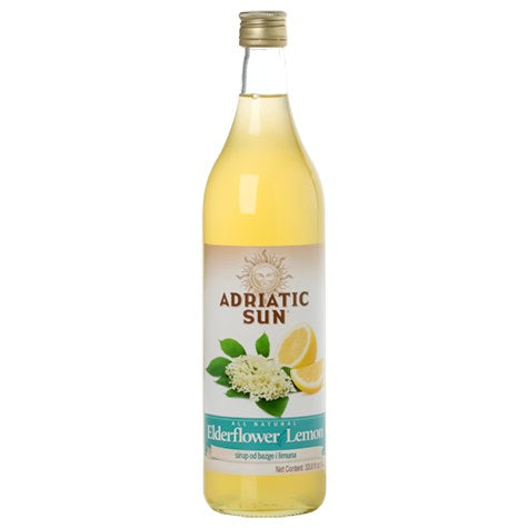 Wholesale Adriatic Sun Elderflower Syrup 1 ltr- Bulk