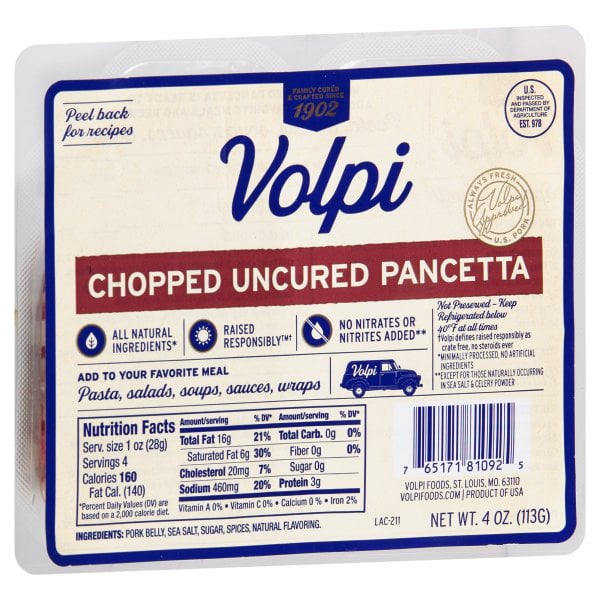 Volpi Foods Volpini Pancetta 4 oz