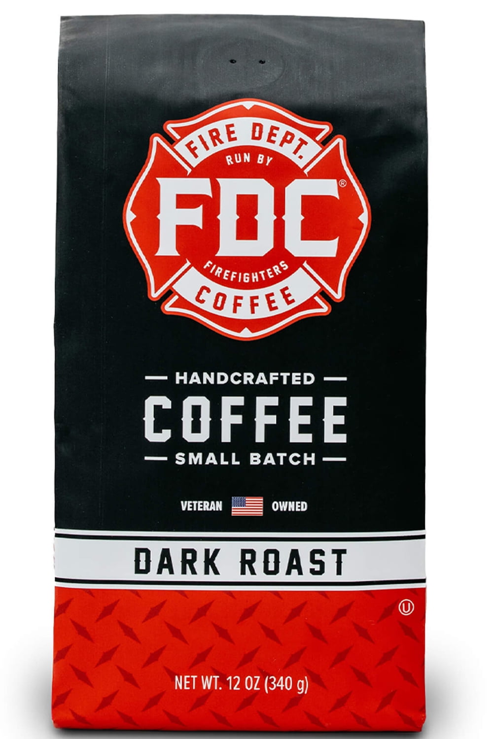 Fire Department Coffee Coffee Ground Dark Roast 12 Oz