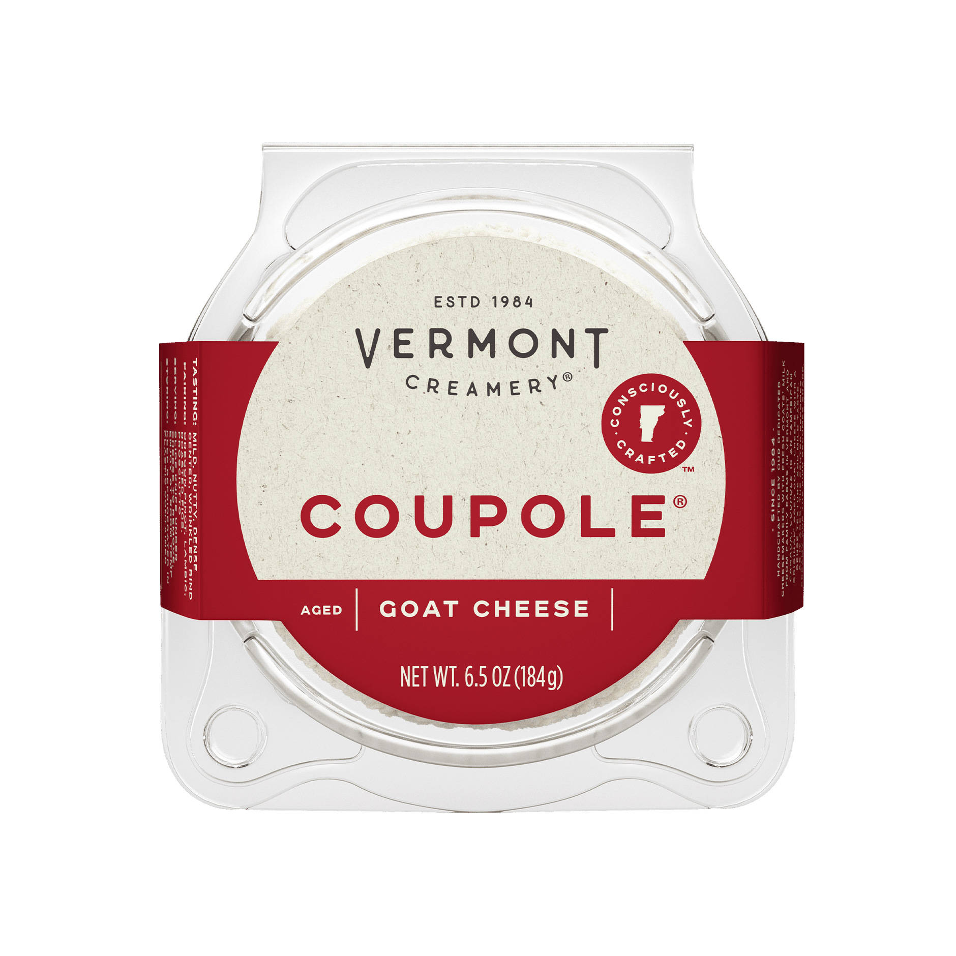 Vermont Creamery Coupole Goat Cheese 6.5oz 6ct