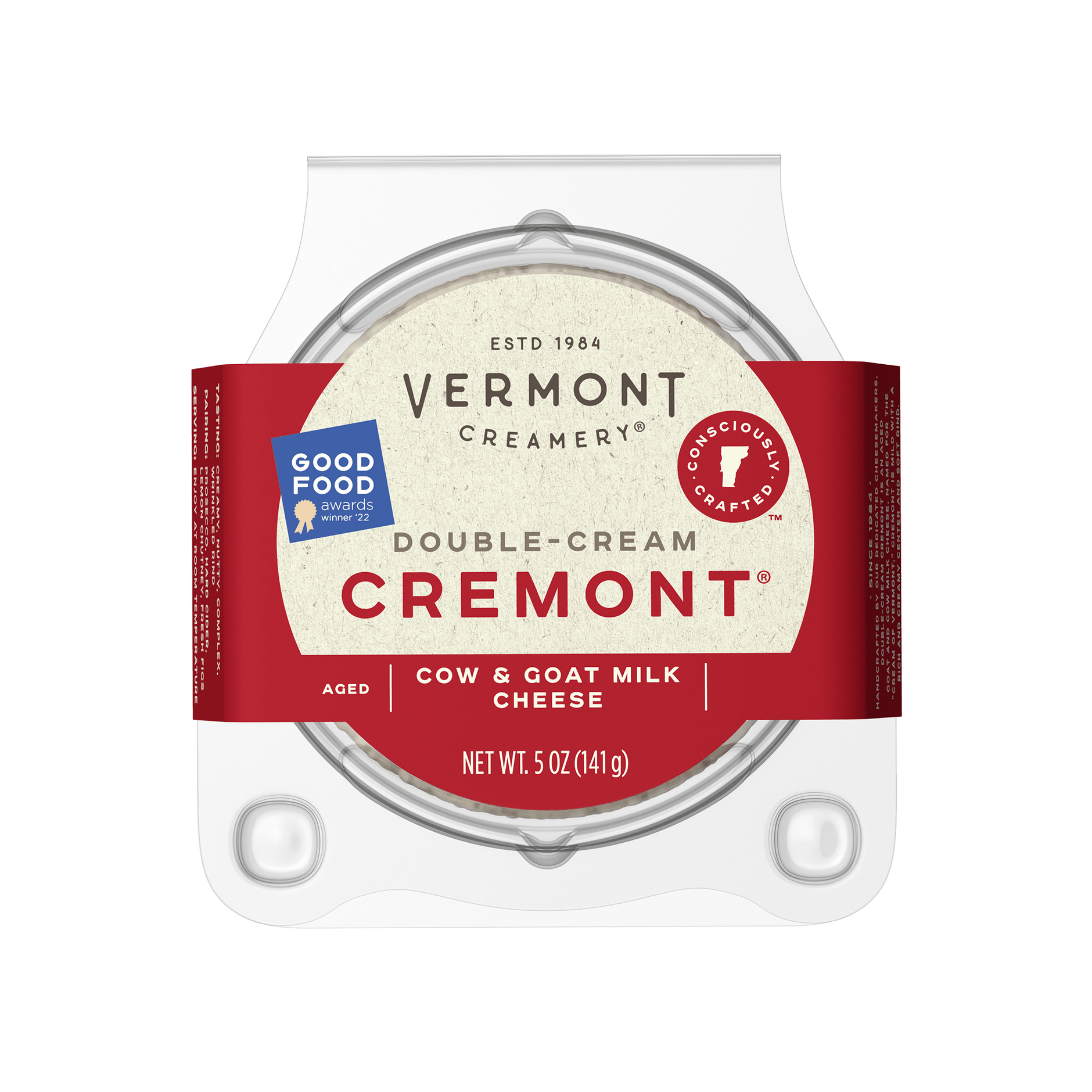 Wholesale Vermont Creamery Cremont Cheese Cow & Goat Milk 5 oz- Bulk