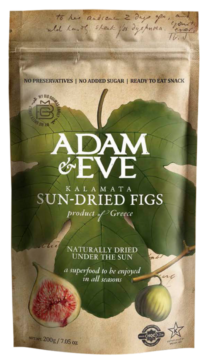 Wholesale Adam & Eve Kalamata Sun-Dried Figs 7.05 Oz - 24ct- Bulk