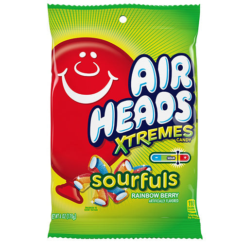 Air Heads Xtremes Sourfuls Candy 6 Oz Bag