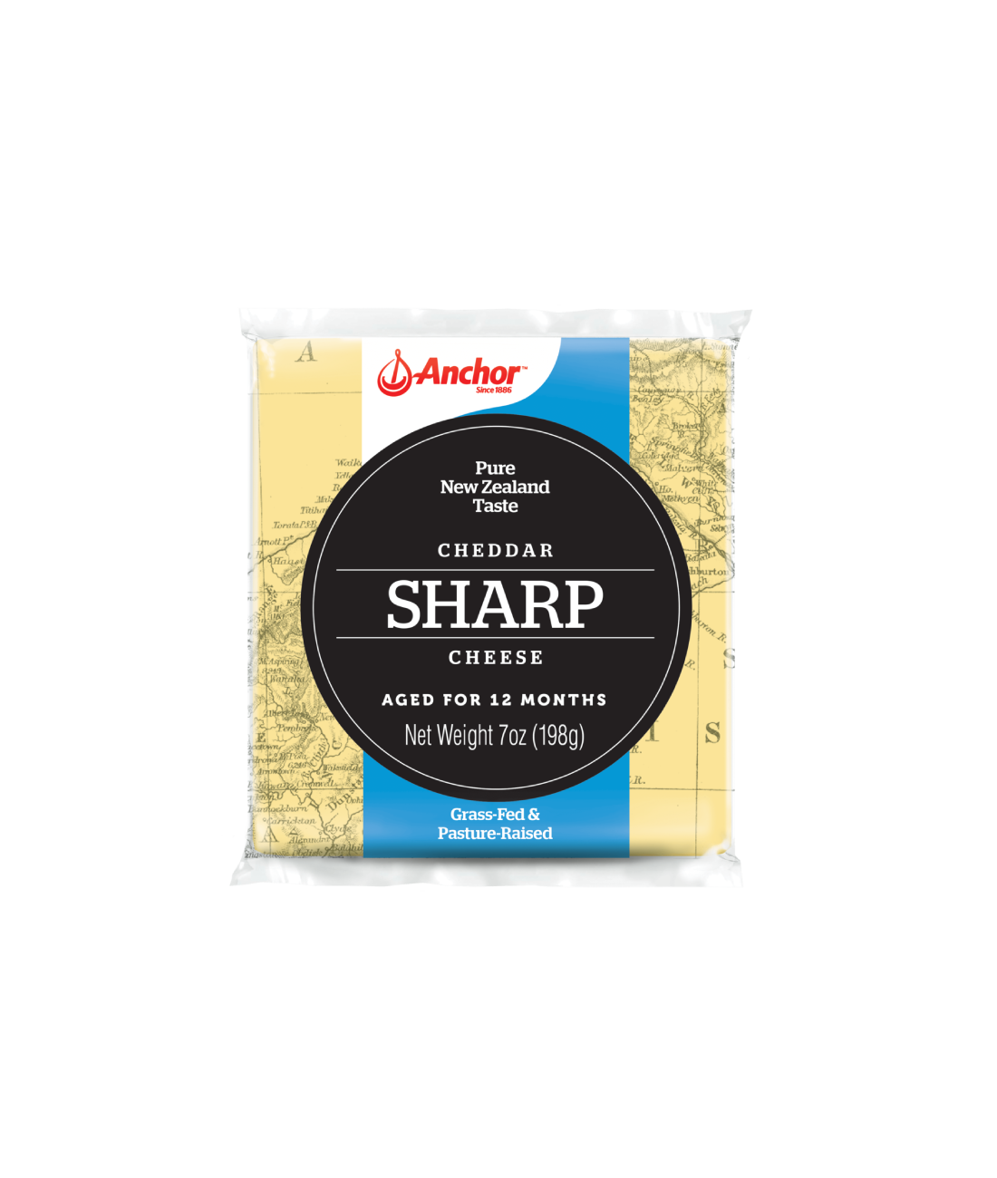Anchor Sharp Cheddar Cheese Aged 12 Month 7oz Wedge