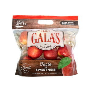 Wholesale Hudson River Fruit Gala Apples 2 lb Bag-18ct Case Bulk