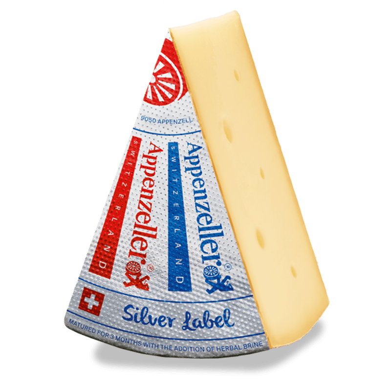 Wholesale Appenzeller Silver Label Cheese 5.28 OZ-8 Ct Case Bulk