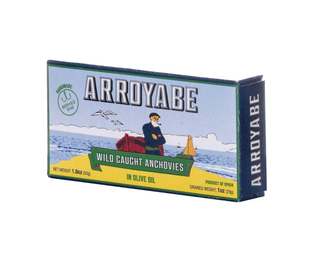 Arroyabe Anchovies in Oil 1.76oz 50ct