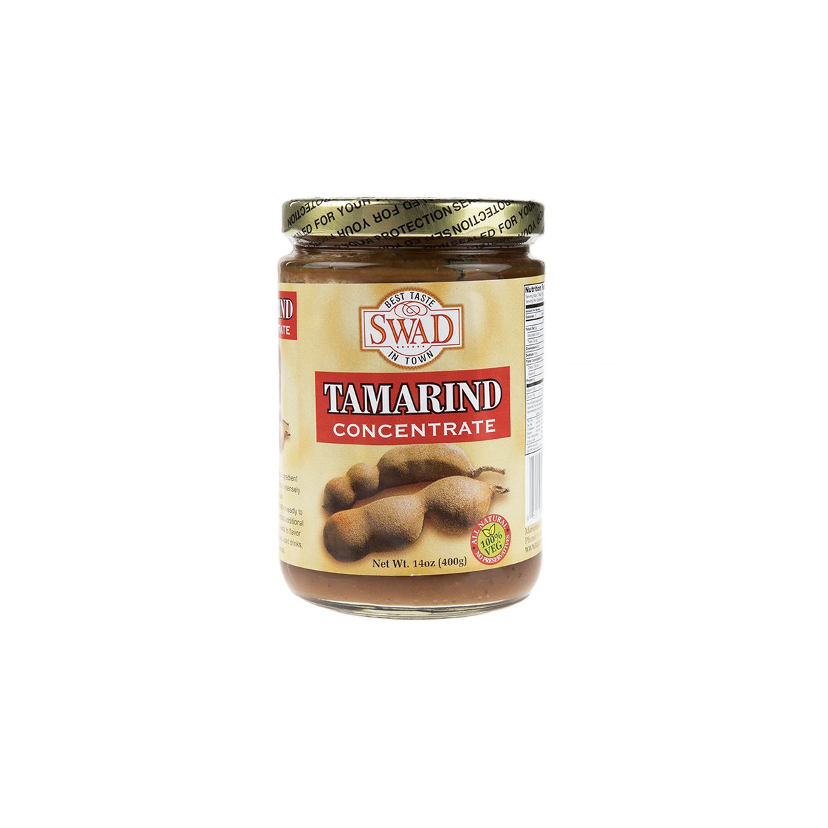 Asian Market Swad Tamarind Concentrate 14 Oz Jar