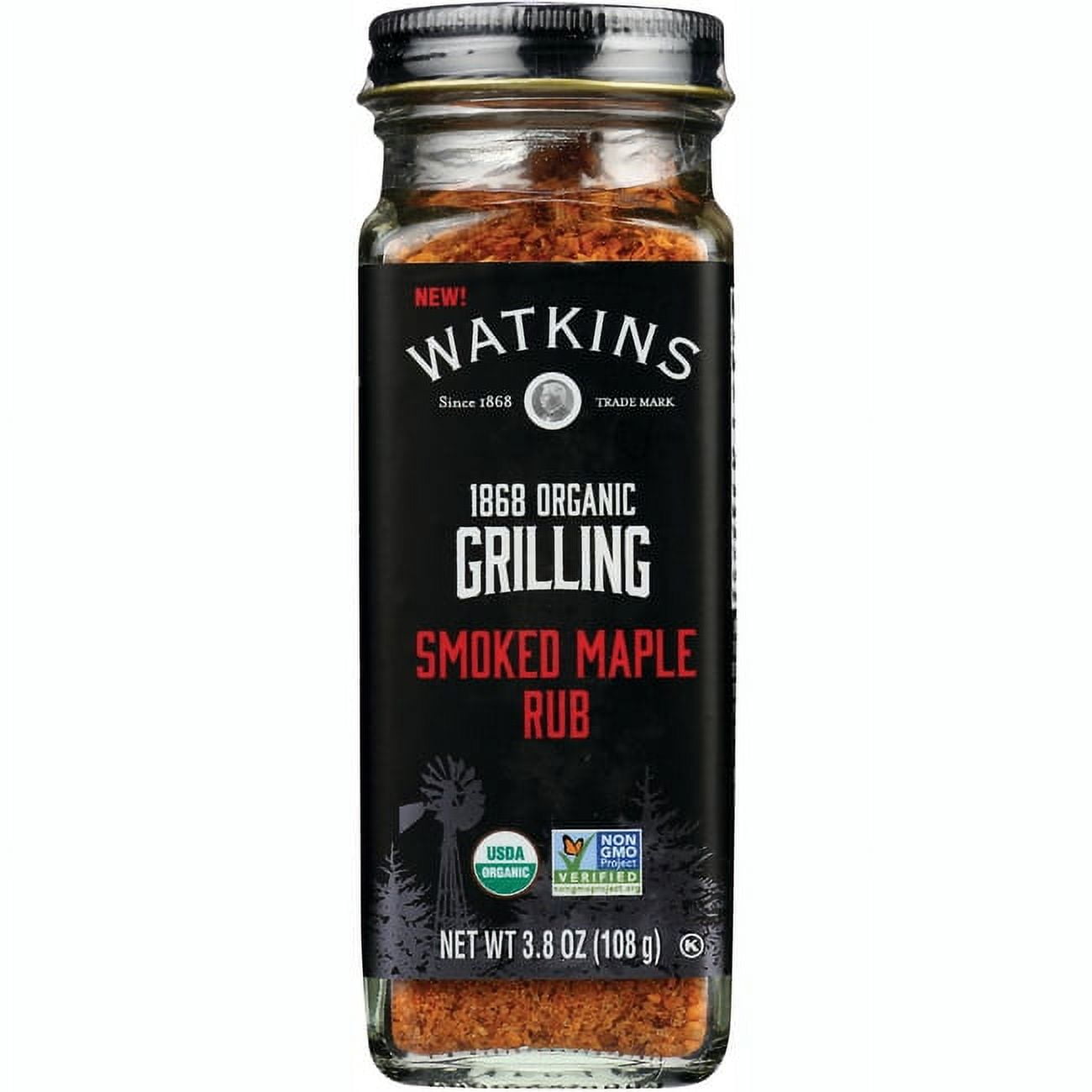 Watkins Inc. Organic Grilling Smoked Maple Rub 3.8 oz