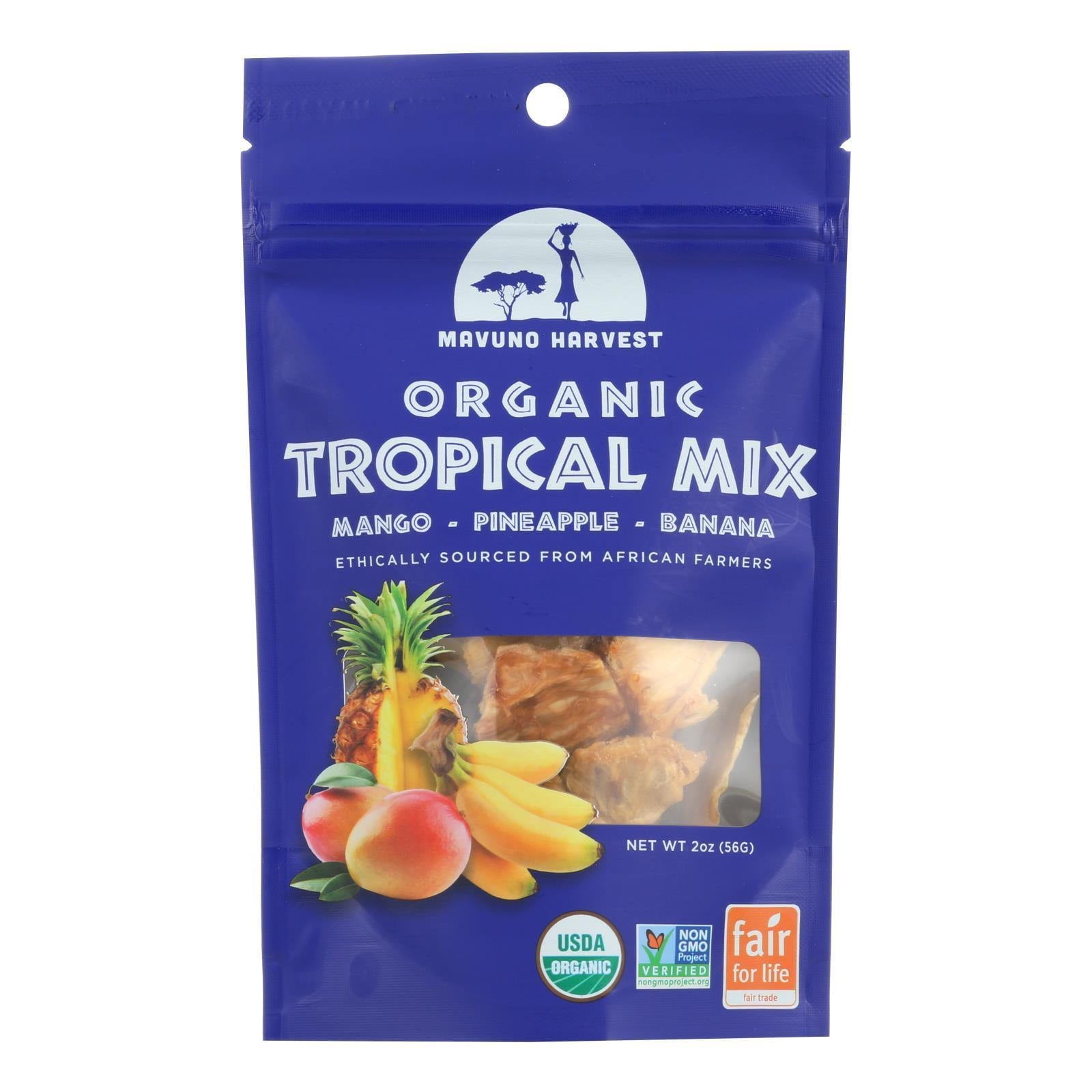 Mavuno Harvest Organic Dried Tropical Mix 2 Oz
