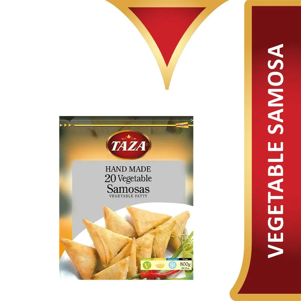 Wholesale Taza Foods Samosa Vegetable 20pcs 800g- Bulk