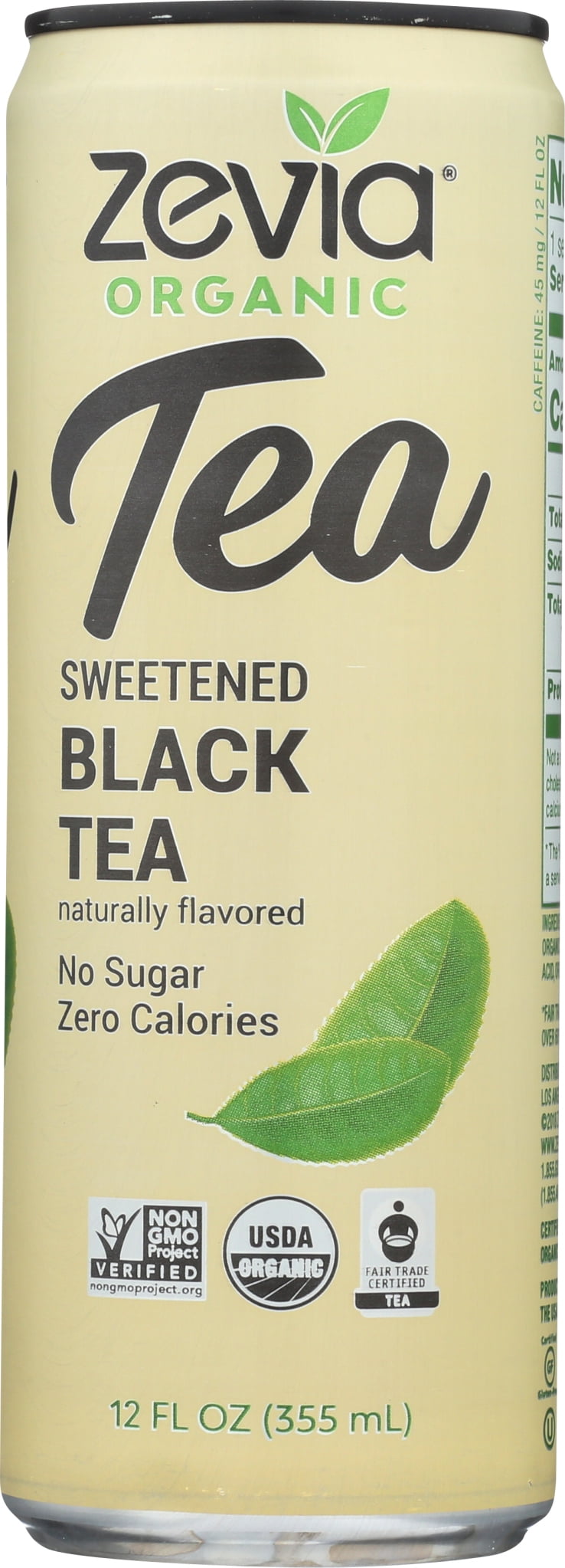 Zevia Sweetened Black Tea 12 Fl Oz