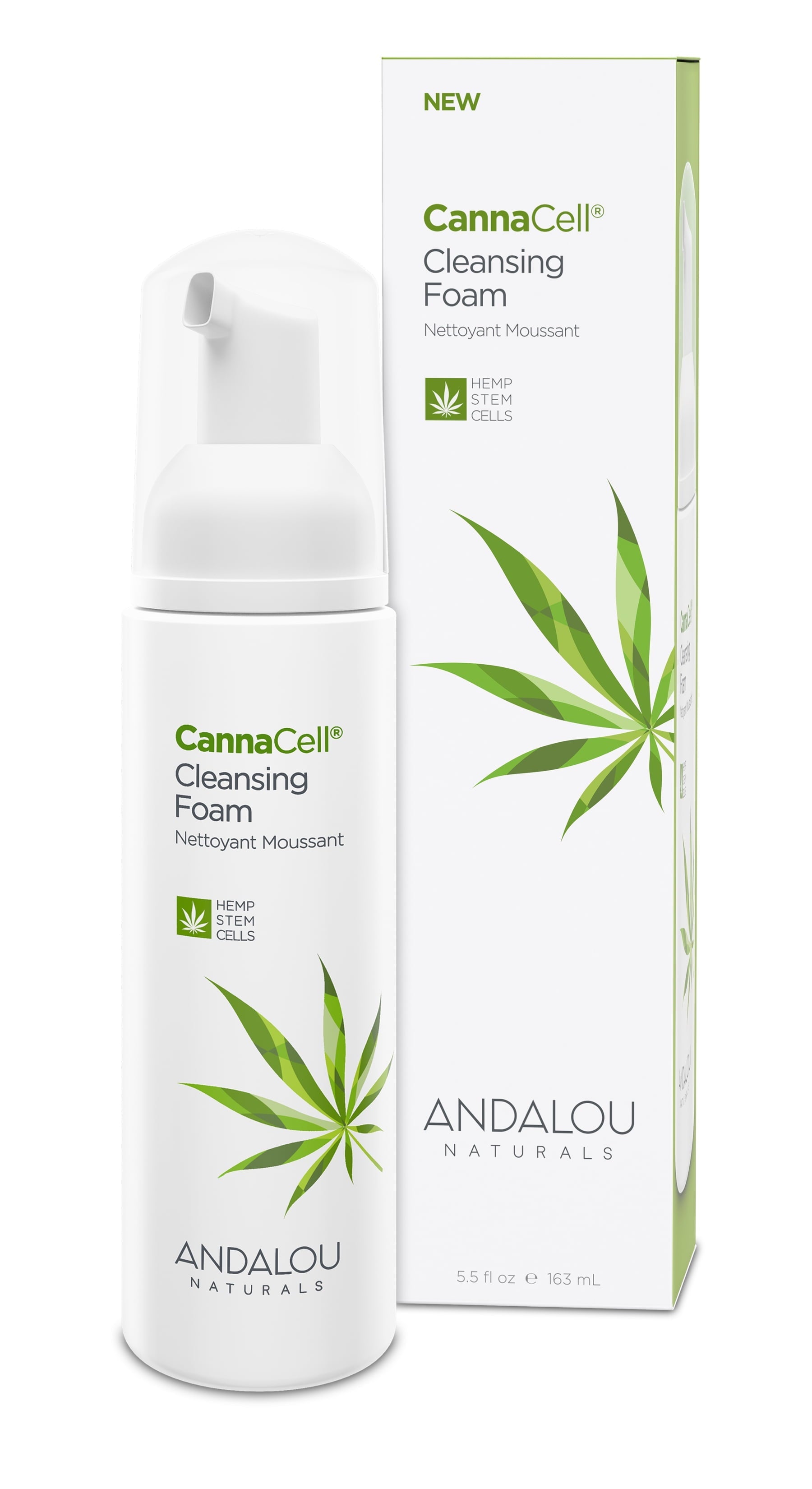 CannaCell Cleansing Foam with Hemp Stem Cells 5.5 oz Bottle
